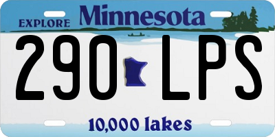 MN license plate 290LPS