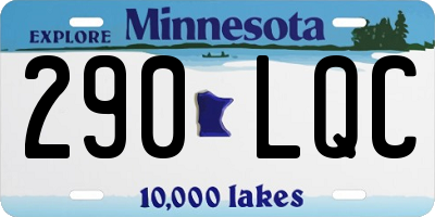 MN license plate 290LQC