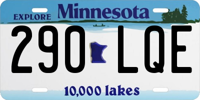 MN license plate 290LQE