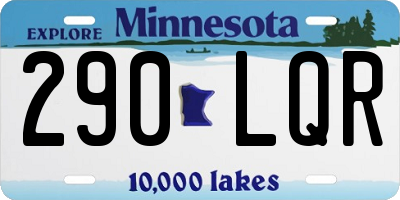 MN license plate 290LQR