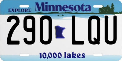 MN license plate 290LQU