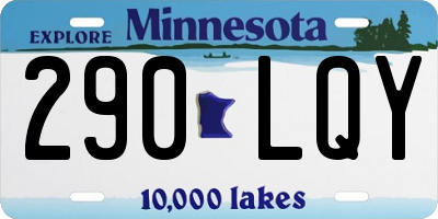 MN license plate 290LQY