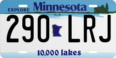 MN license plate 290LRJ