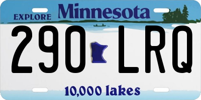 MN license plate 290LRQ