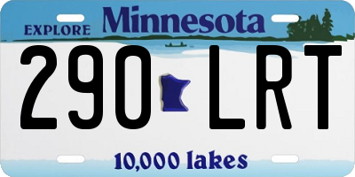 MN license plate 290LRT