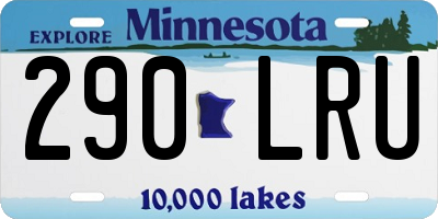 MN license plate 290LRU