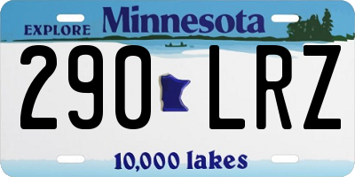 MN license plate 290LRZ