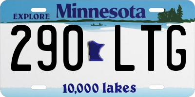 MN license plate 290LTG
