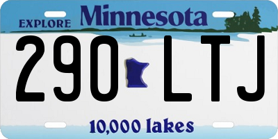 MN license plate 290LTJ