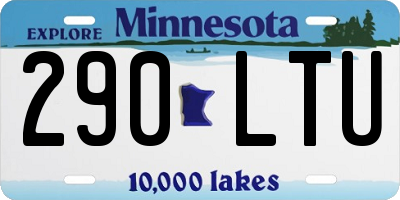 MN license plate 290LTU