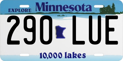 MN license plate 290LUE