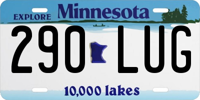 MN license plate 290LUG