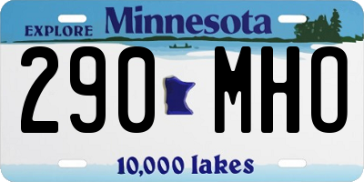 MN license plate 290MHO