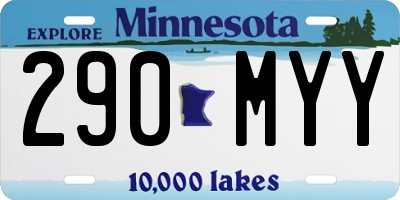 MN license plate 290MYY