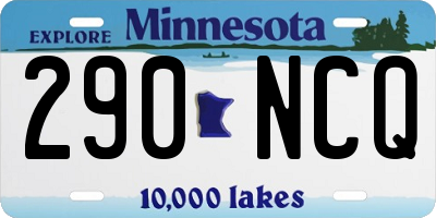 MN license plate 290NCQ