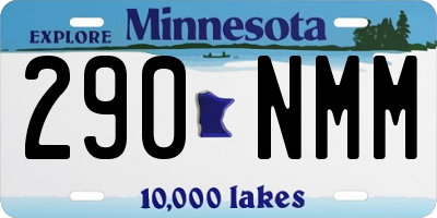MN license plate 290NMM