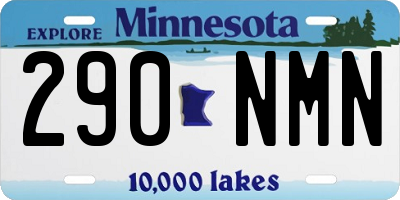 MN license plate 290NMN