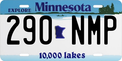 MN license plate 290NMP