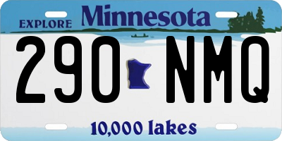 MN license plate 290NMQ