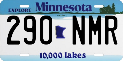 MN license plate 290NMR