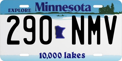 MN license plate 290NMV