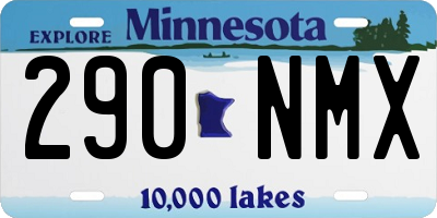 MN license plate 290NMX