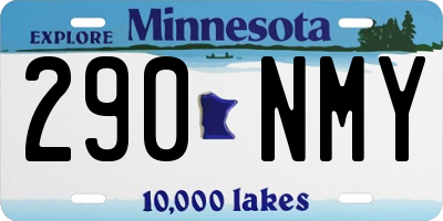 MN license plate 290NMY