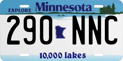MN license plate 290NNC