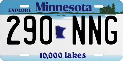 MN license plate 290NNG