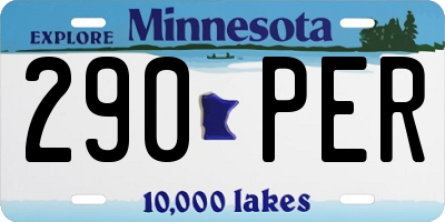 MN license plate 290PER