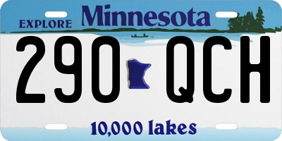MN license plate 290QCH