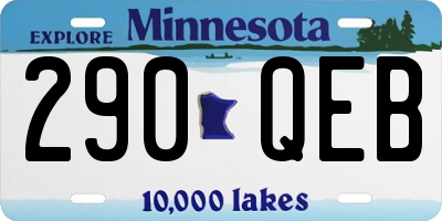 MN license plate 290QEB