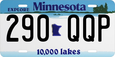 MN license plate 290QQP