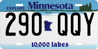 MN license plate 290QQY