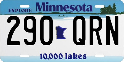 MN license plate 290QRN