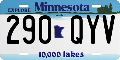 MN license plate 290QYV