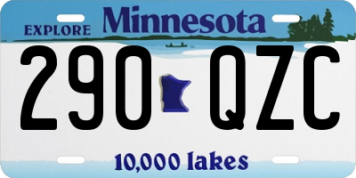MN license plate 290QZC