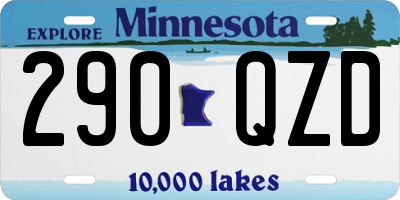 MN license plate 290QZD