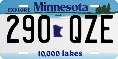 MN license plate 290QZE