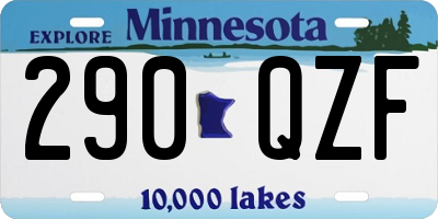 MN license plate 290QZF