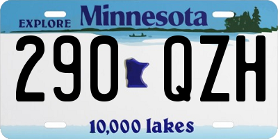 MN license plate 290QZH