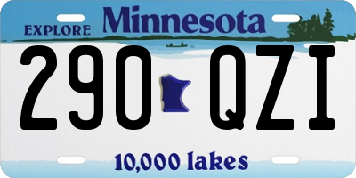 MN license plate 290QZI