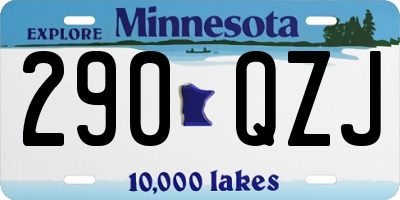 MN license plate 290QZJ