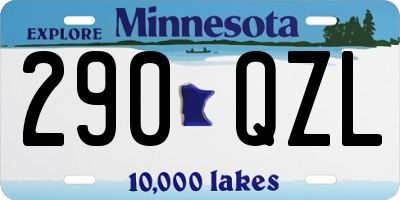 MN license plate 290QZL