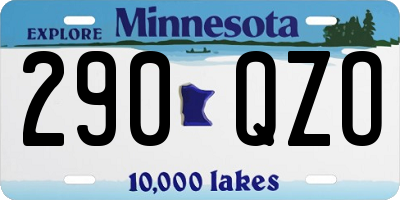 MN license plate 290QZO