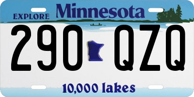 MN license plate 290QZQ