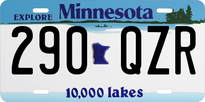 MN license plate 290QZR