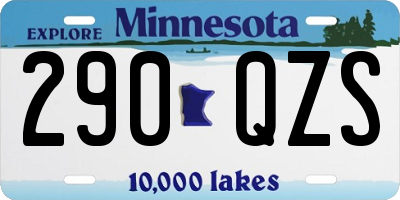 MN license plate 290QZS