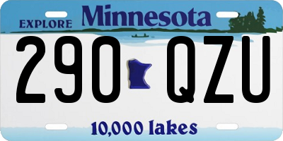 MN license plate 290QZU