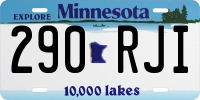 MN license plate 290RJI